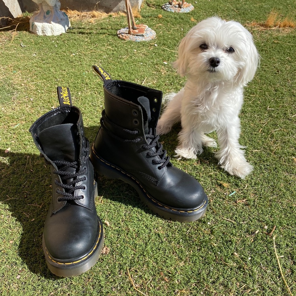 Dr Martens RARE 1460 PLATFORM BEX SOLE MIE boots - Picture 9 of 16